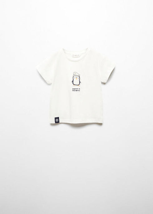 Printed cotton-blend T-shirt
